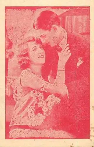 Couples postcard Romania love elegance smile romance pearls Sanica Curte 1940