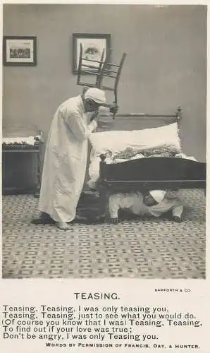 vintage Postcard Teasing funny humour