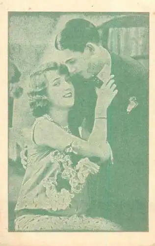 Couples postcard Romania love elegance smile romance flowers Sanica Curte 1940