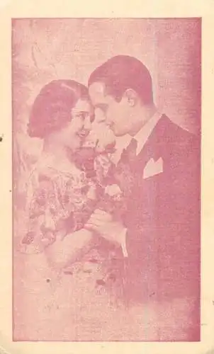 Couples postcard Romania love elegance smile romance marriage Sanica Curte 1940