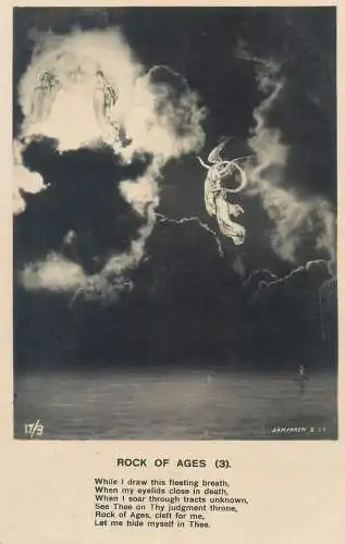 Rock of Ages no. 3 vintage Postcard surrealism fantasy