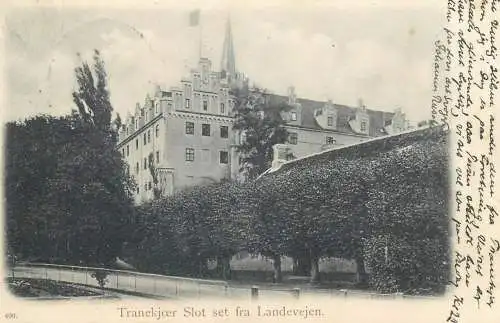 vintage Postcard Denmark Trankeaer castle