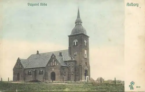 vintage Postcard Denmark Aalborg Vejgaard Kirke