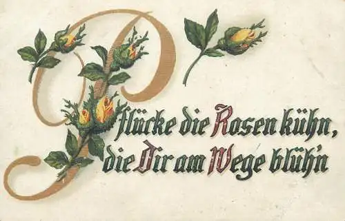 Roses greetings Postkarte
