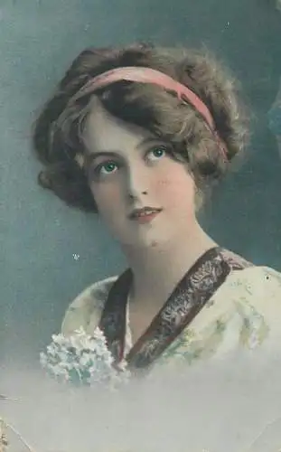 Beauty lady portrait 1914