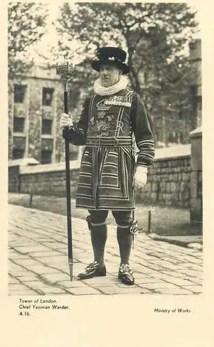 Chief Yeoman Warder uniform Tower of London guard