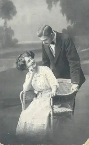 Romantic couple lovers love idyll