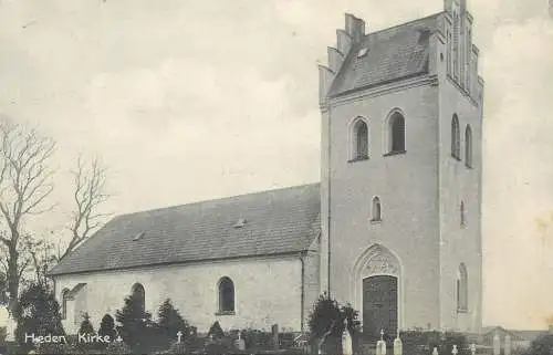 vintage Postcard Denmark Heden Kirke