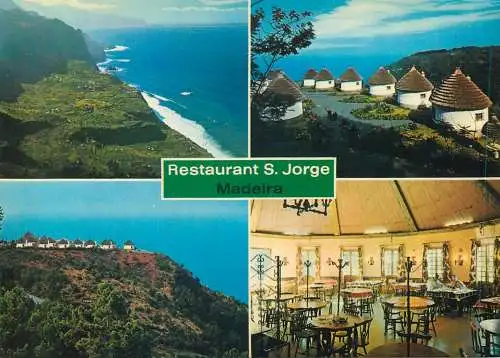 Postcard Portugal Madeira S Jorge restaurant Cabana several aspects and scenes