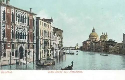 Italia Venezia Canal Grande dall Accademia 1900s