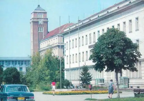 Bulgaria postcard Plevne Post office and Department council
