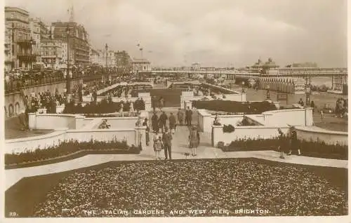Brighton the italian gardens west pier