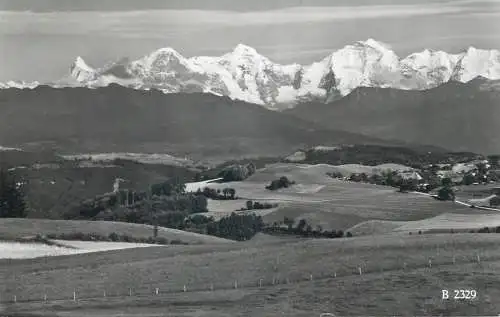 Golf Hotel Bern Gurten alpine scenery photo postcard