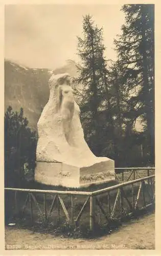 St. Moritz Segantini Denkmal von Bistolfi