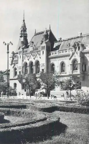 Romania postcard Oradea county library 1965
