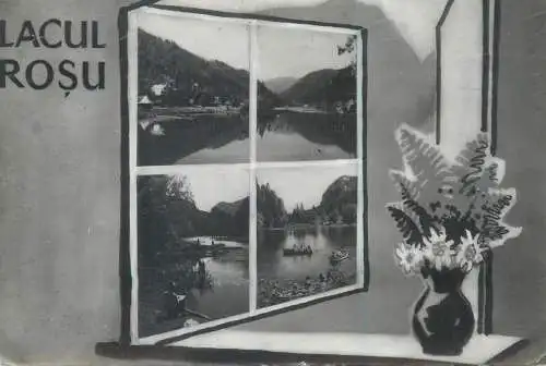Romania postcard Red lake 1958