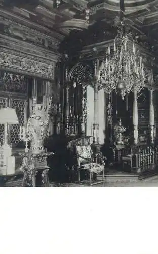 Romania postcard Sinaia Peles castle museum