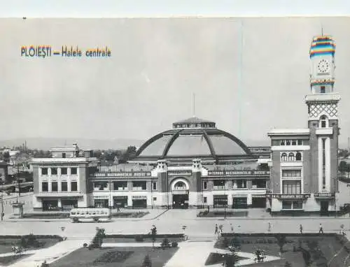 Romania postcard Ploiesti central storage market 1962