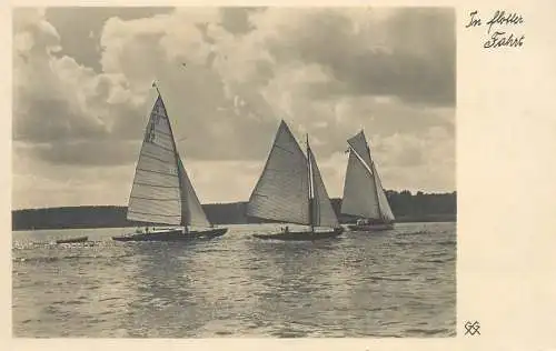 Germany sailing vessels 1938 photo postcard