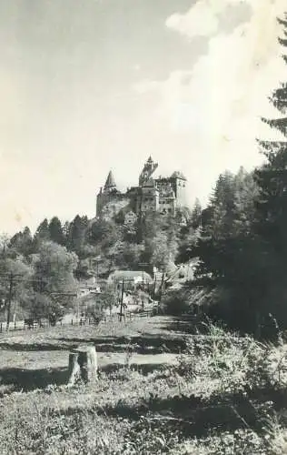 Romania postcard Bran castle 1960s Dracula Transylvania