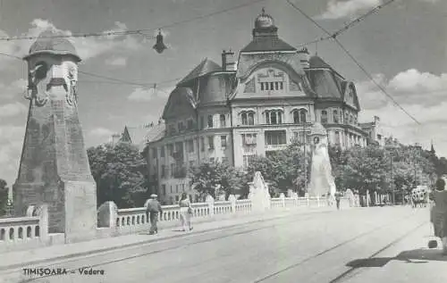 Romania postcard Timisoara city center view
