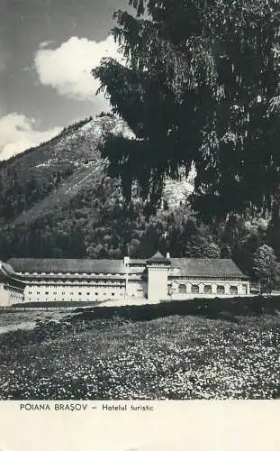 Romania postcard Poiana Brasov tourist hotel 1961