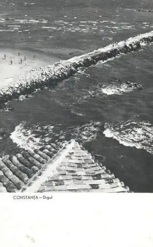 Romania postcard Black Sea Constanta pier