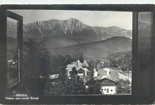 Romania postcard Carpathian Mountains Predeal Bucegi massif scene 1962