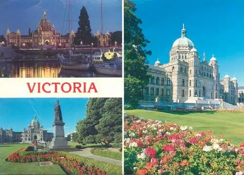 Postcard Canada Victoria Provincial Legislative Buildings multi view