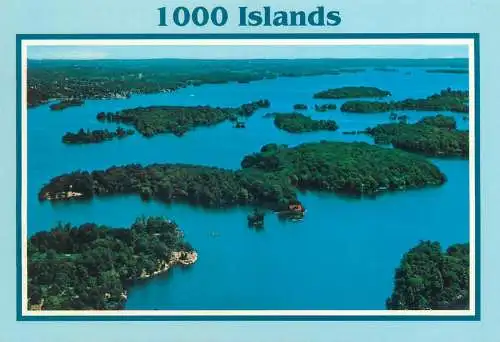 Postcard Canada 1000 Islands panoramic view