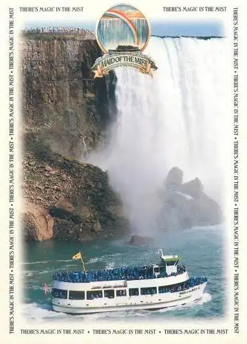 Postcard Canada Maid of the Mist boat trip Niagara Falls