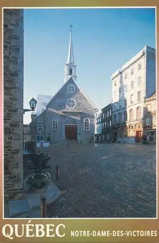 Postcard Canada Quebec Notre-Dame-des-Victoires at Place Royale