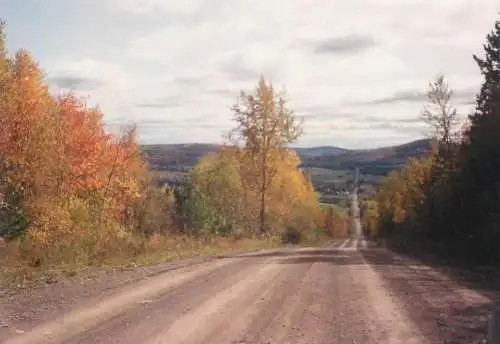 Postcard Canada Quebec Matapedia Valley Albertville picturesque autumn scenery