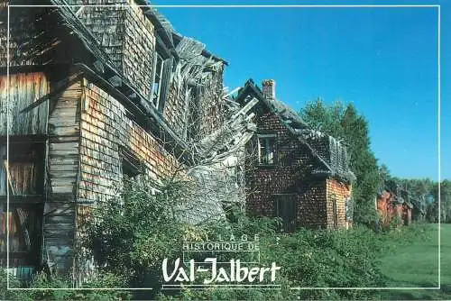 Postcard Canada Village historique de Val-Jalbert Lac Saint-Jean maisons en ruine