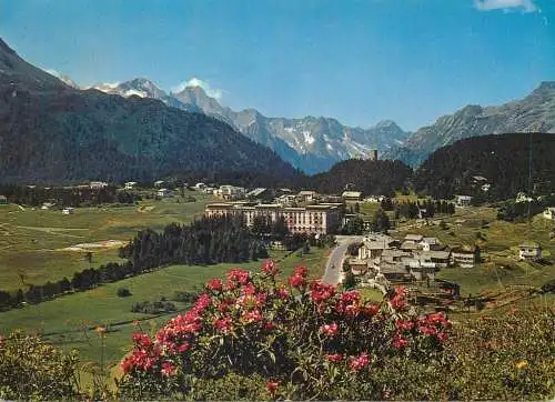 Postcard Switzerland Maloja mit Maloja Palace