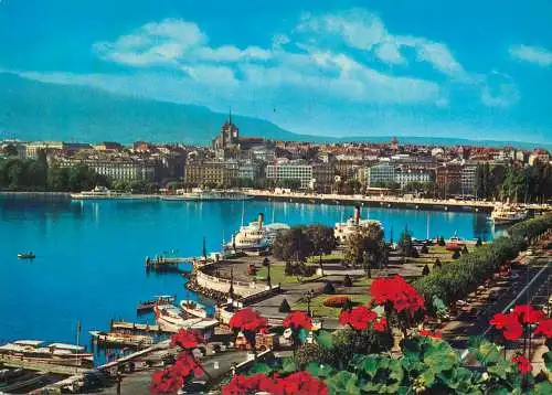Postcard Switzerland Geneva the Roadstead