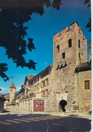 Postcard Switzerland La Neuville Tour de Rive