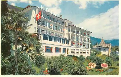 Postcard Switzerland Orselina Locarno hotel Orselina