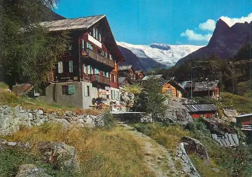 Postcard Switzerland Val d'Herens Ferpecle Col d'Herens hotel et Glacier de Ferpecle 1970 photo