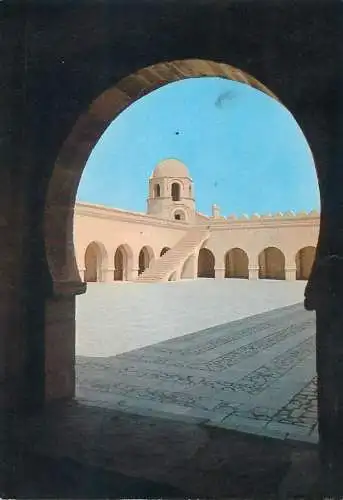 Post card Tunisia Sousse hotel Marhaba and the Mosque