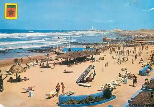 Postcard Morocco Casablanca Tahiti D'Ain Diab seaside resort