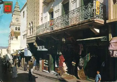 Postcard Morocco Tanger Siaghins street