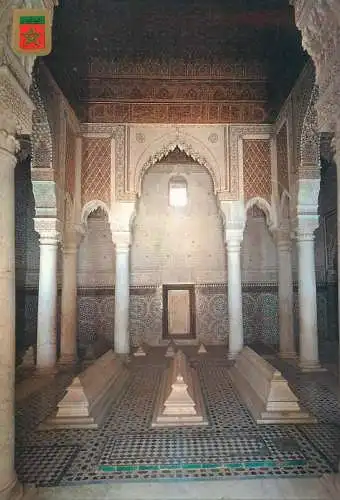 Postcard Morocco Marrakech Saadiennes Tombes