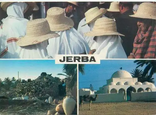 Postcard Tunisia Jerba multi view