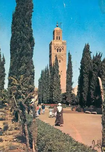 Postcard Morocco Marrakech Koutoubia