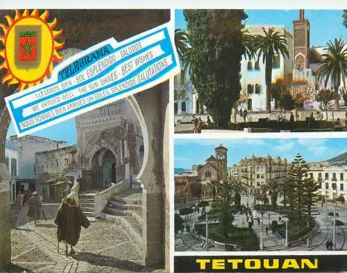 Postcard Morocco Tetouan multi view