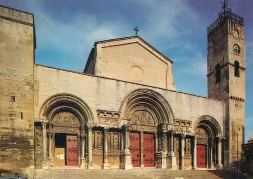 Postcard France St Gilles du Gard Abbey church