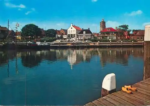 Postcard Netherlands Terschelling haven