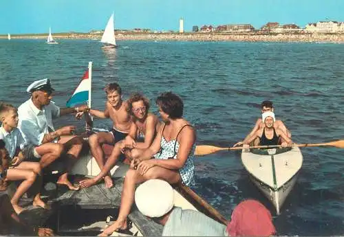 Postcard Netherlands Noordwijk seen from the boat