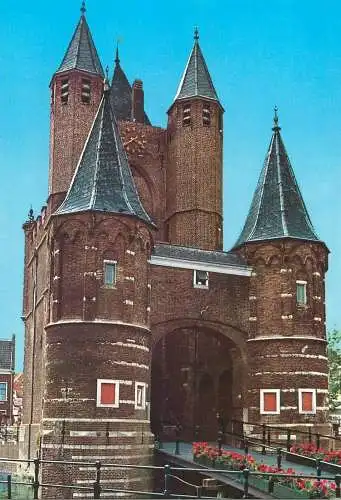 Postcard Netherlands Haarlem Amsterdamse poort